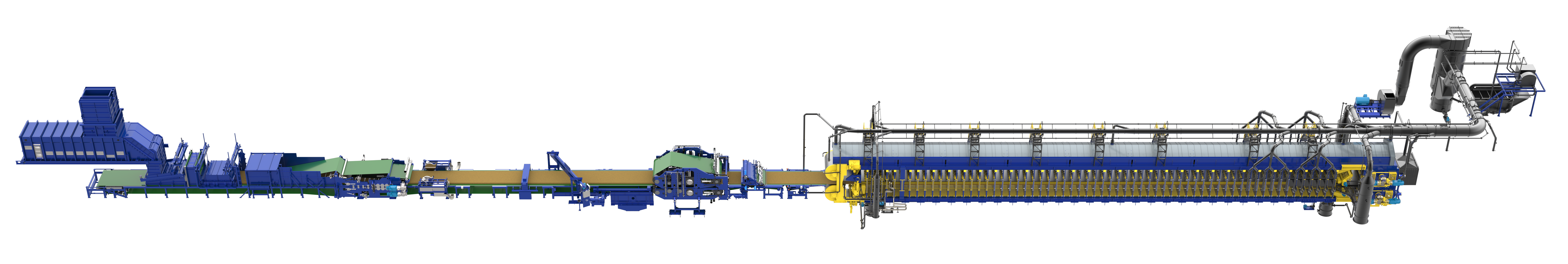 Siempelkamp MDF Holzwerkstoffanlage ContiRoll 3D
