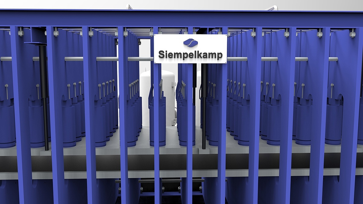 Siempelkamp Vielkolbenpressen zur Produktion von Fördergurten