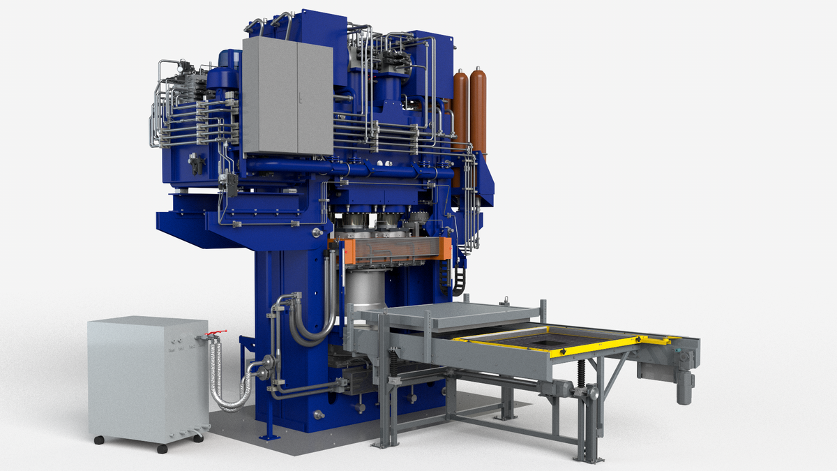 Siempelkamp Membranpresse für Thermoplastische Faserverbundstoffe