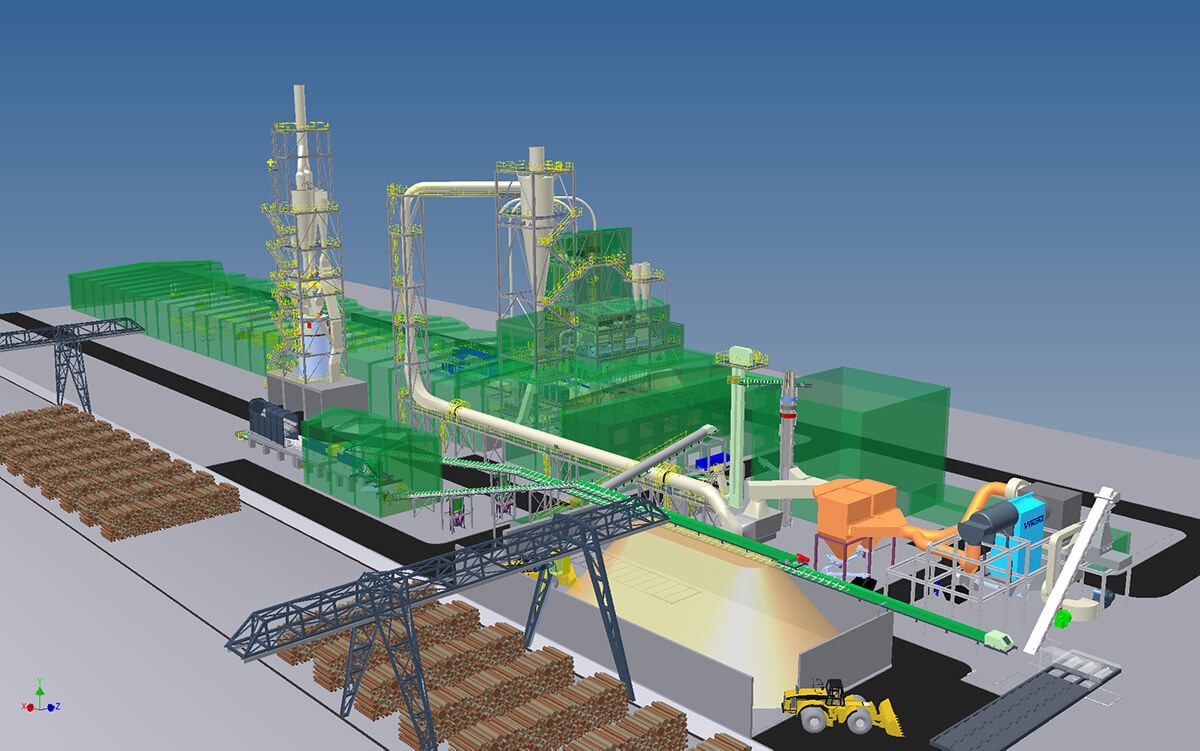 Siempelkamp ContiTherm®-Anlage zur energieeffizienten Herstellung von Holzfaserdämmplatten im Trockenverfahren für Gutex